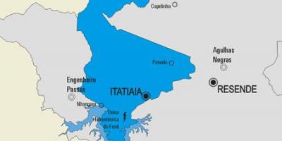 Карта на општина Itatiaia