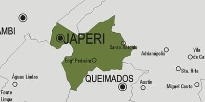 Карта на општина Japeri
