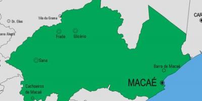 Карта на општина Macaé