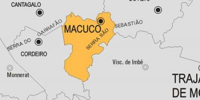Карта на општина Macuco