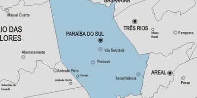 Карта на Paraíba do Sul општината