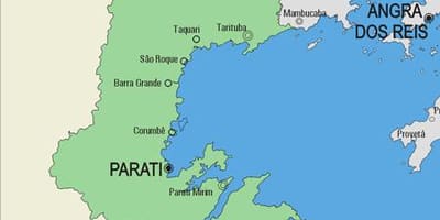 Карта на општина Parati