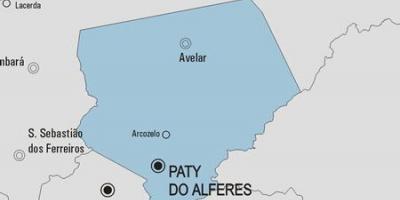 Карта на Paty не Alferes општината