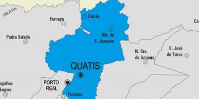 Карта на општина Quatis