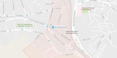 Карта на São Франциско Ксавиер