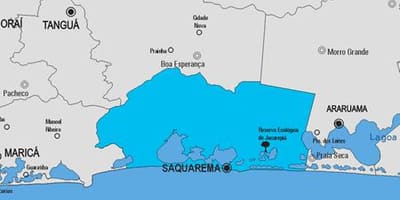 Карта на општина Saquarema