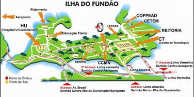 Карта на UFRJ