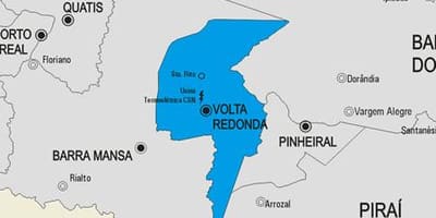 Карта на општина Vassouras