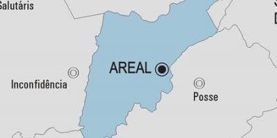 Карта на општина Ареал