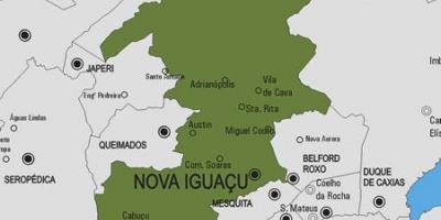 Карта на Нова општина Iguaçu