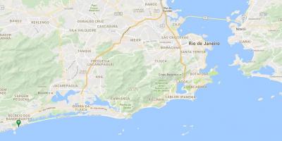 Карта на плажа Recreio dos Bandeirantes