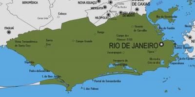 Карта на Рио Bonito општината