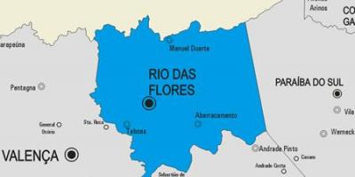 Карта на Рио das Ostras општината