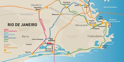 Карта на Рио Арена локација