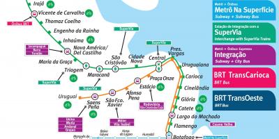 Карта на Рио де Жанеиро метрото