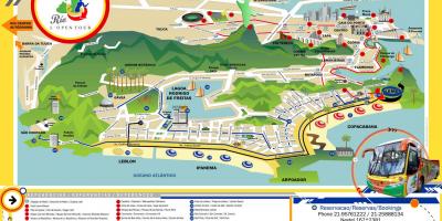 Мапа на Туристички Автобус Рио де Жанеиро